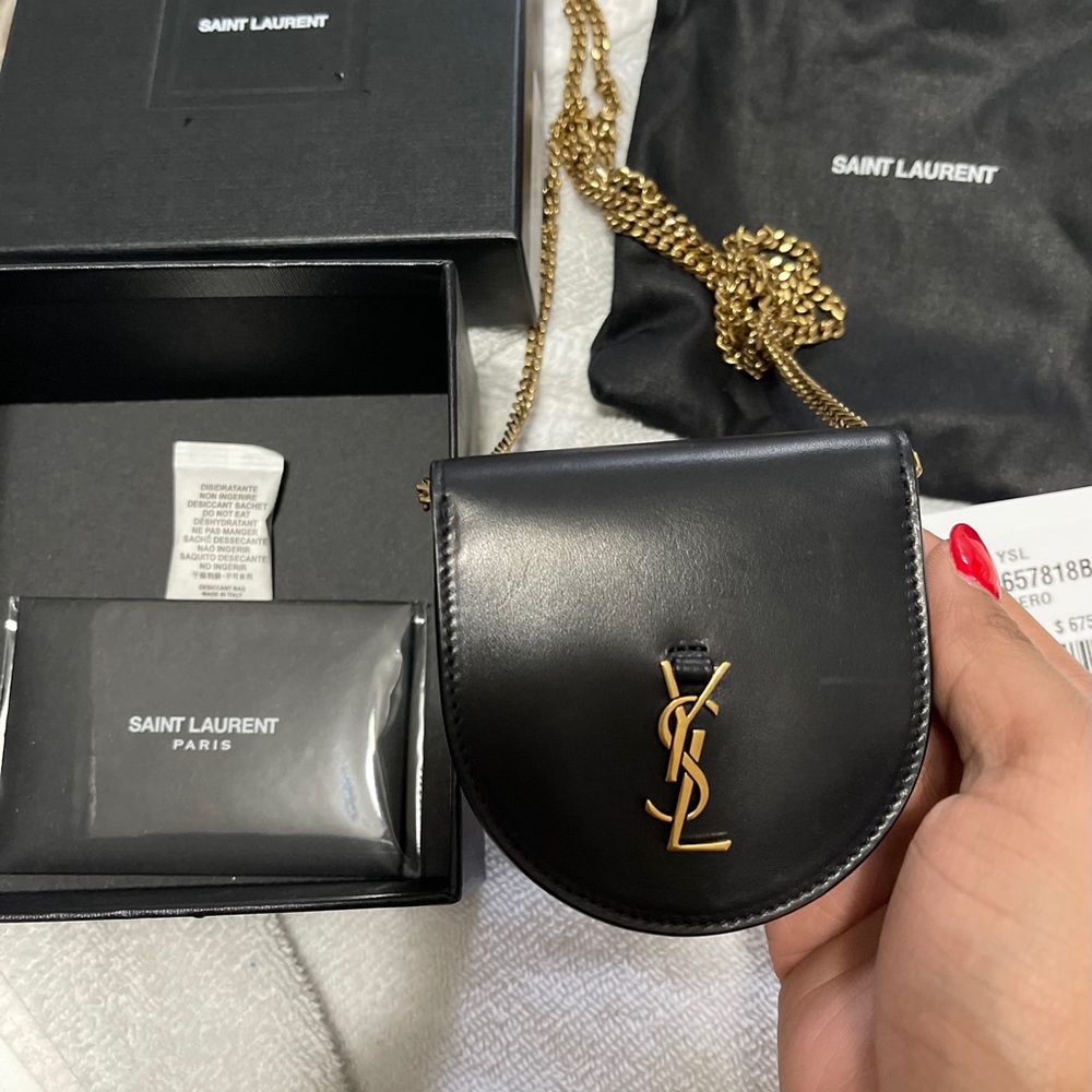 YSL Le k baby satchel in smooth leather